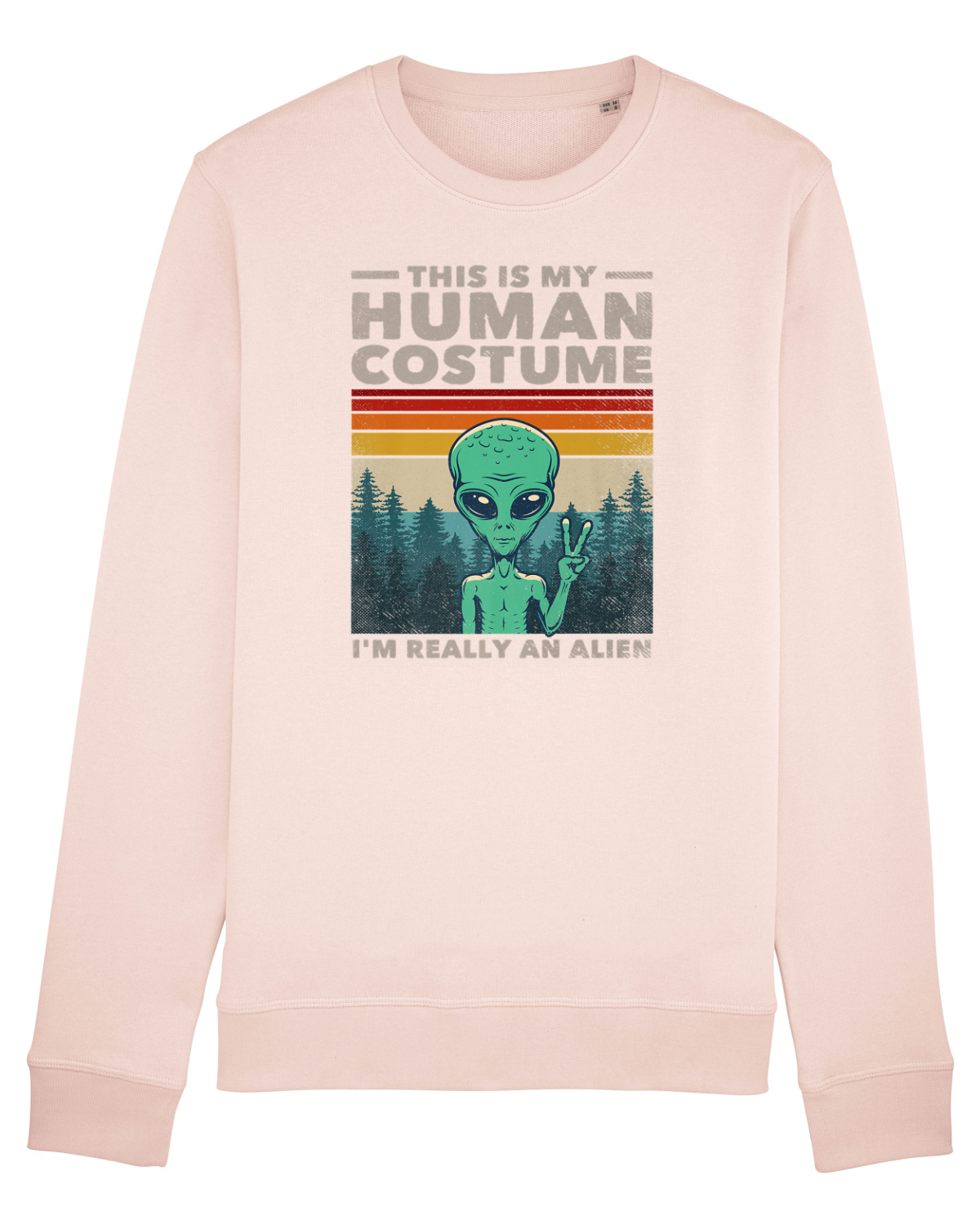 Bluză mânecă lungă Unisex Rise Candy Pink