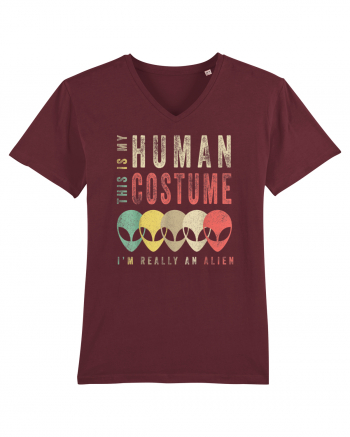 This Is My Human Costume Burgundy