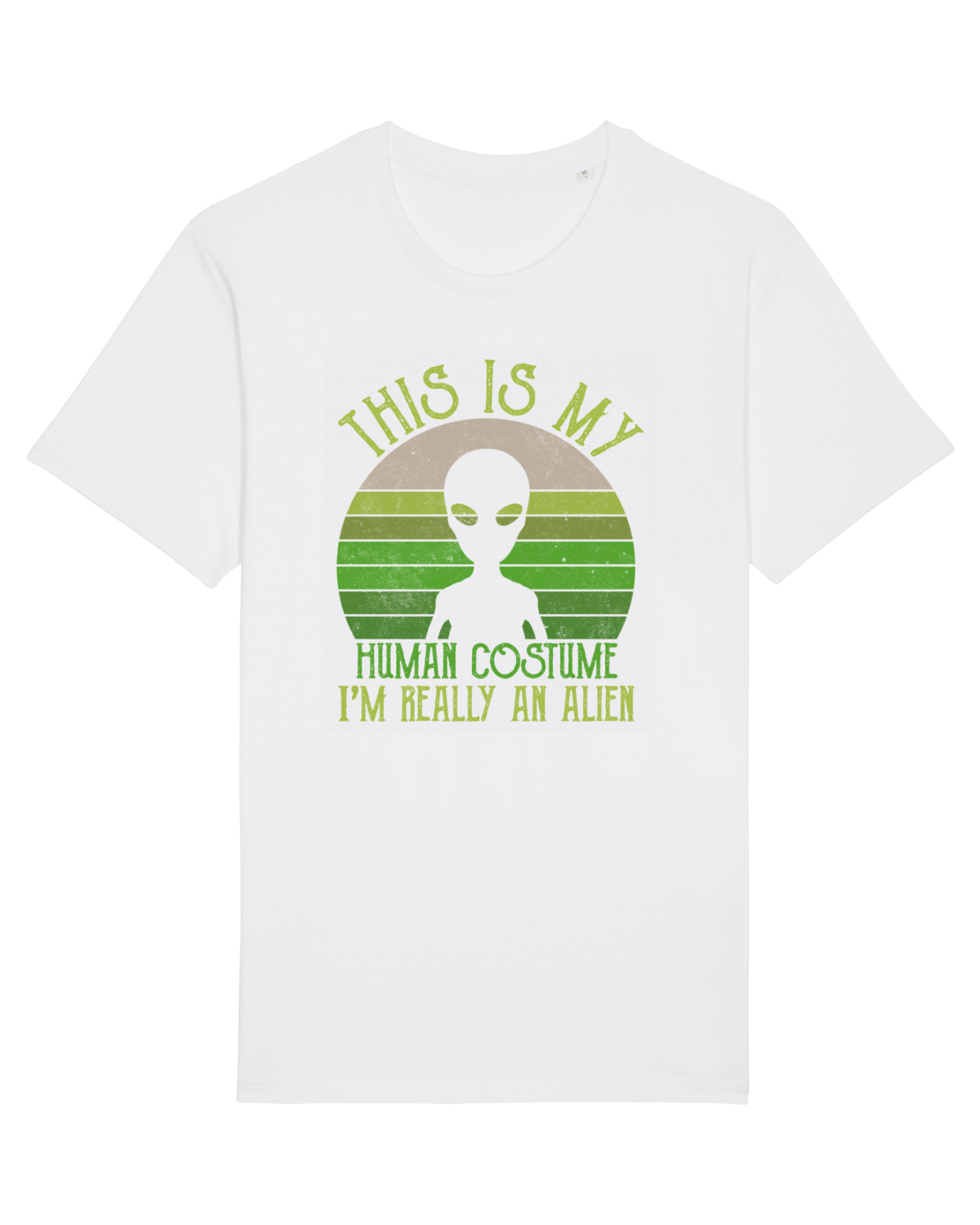 Tricou mânecă scurtă Unisex Rocker White