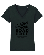Summer Road Trip Tricou mânecă scurtă guler V Damă Evoker