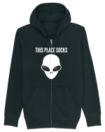 This Place Sucks Alien Hanorac cu fermoar Unisex Connector