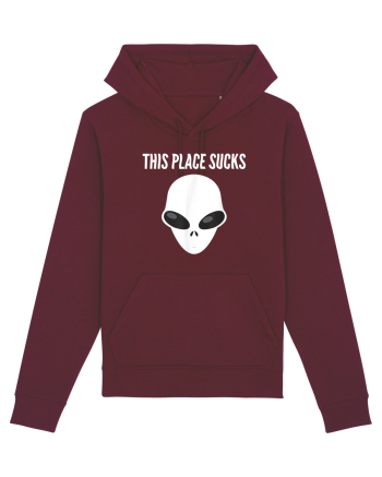 This Place Sucks Alien Burgundy