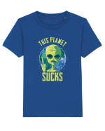 This Planet Sucks Green Alien Head Tricou mânecă scurtă  Copii Mini Creator