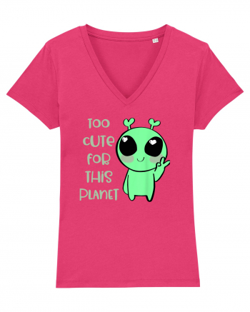 Too Cute For This Planet Kawaii Alien Art Raspberry