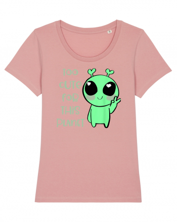 Too Cute For This Planet Kawaii Alien Art Canyon Pink