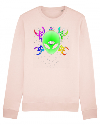 Trippy Rave Alien Sacred Geometry Spiritual Candy Pink