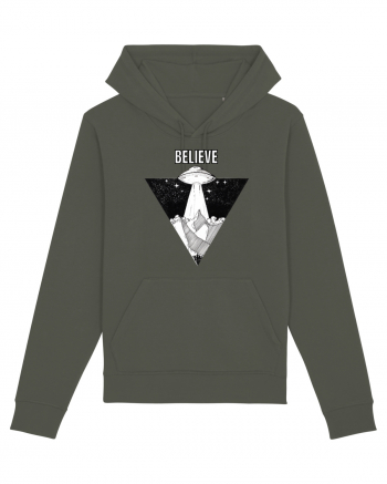 UFO Believe Alien Abduction Khaki