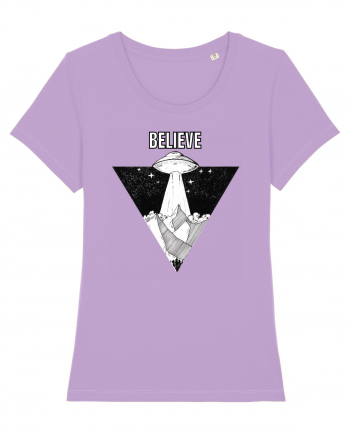 UFO Believe Alien Abduction Lavender Dawn