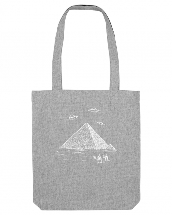 UFO Pyramid Alien Heather Grey