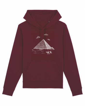 UFO Pyramid Alien Burgundy