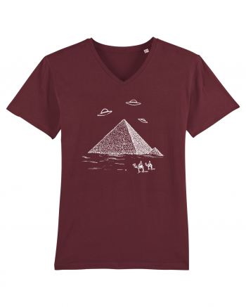 UFO Pyramid Alien Burgundy