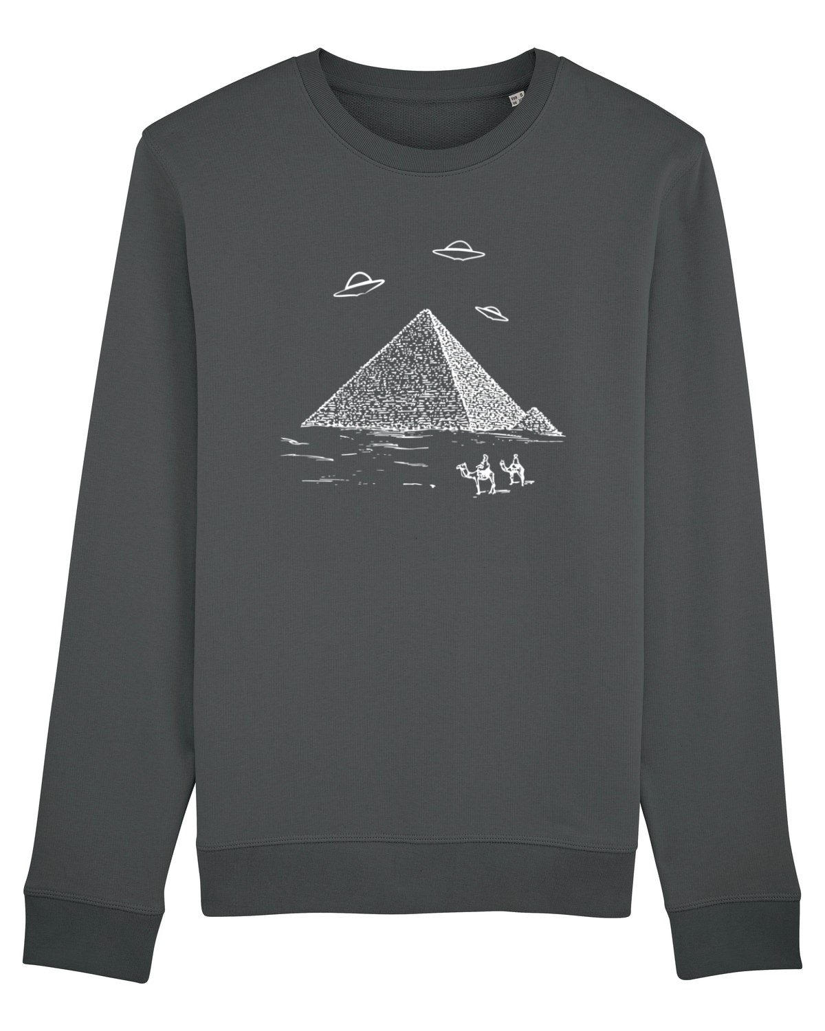 Bluză mânecă lungă Unisex Rise Anthracite