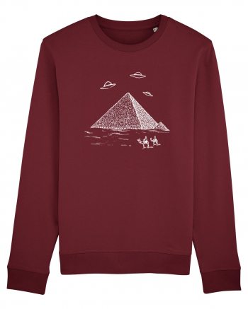 UFO Pyramid Alien Burgundy