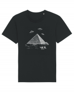 UFO Pyramid Alien Tricou mânecă scurtă Unisex Rocker