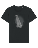 UFO Space Alien Abduction Flying Saucer Tricou mânecă scurtă Unisex Rocker
