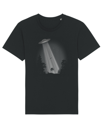 UFO Space Alien Abduction Flying Saucer Black