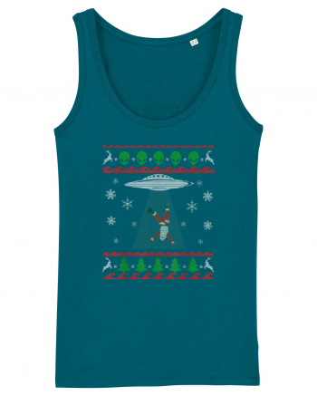 Mos Craciun Alien Ugly Christmas Sweater Ocean Depth