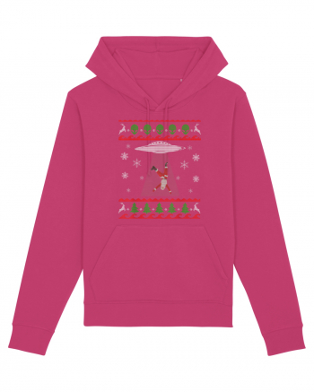 Mos Craciun Alien Ugly Christmas Sweater Raspberry