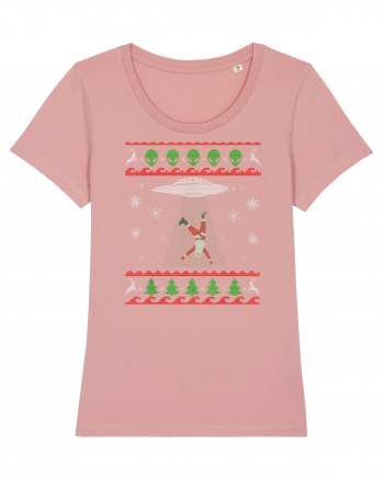 Mos Craciun Alien Ugly Christmas Sweater Canyon Pink