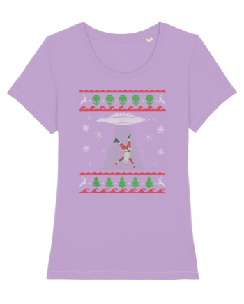 Mos Craciun Alien Ugly Christmas Sweater Lavender Dawn