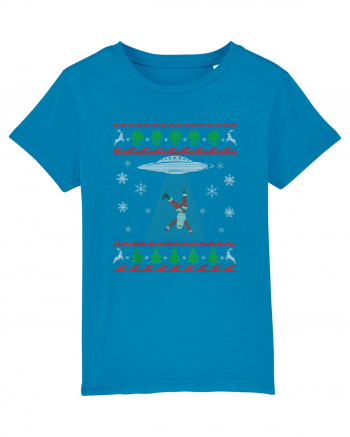 Mos Craciun Alien Ugly Christmas Sweater Azur