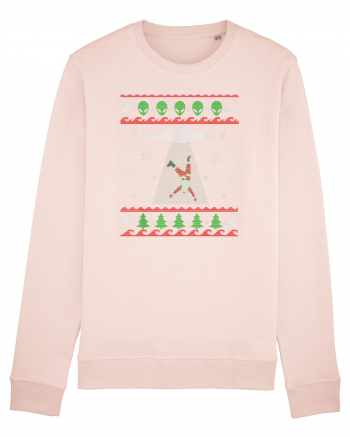 Mos Craciun Alien Ugly Christmas Sweater Candy Pink