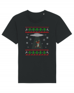 Mos Craciun Alien Ugly Christmas Sweater Tricou mânecă scurtă Unisex Rocker