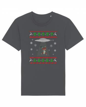 Mos Craciun Alien Ugly Christmas Sweater Anthracite