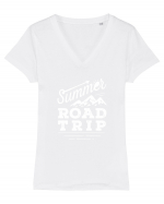 Summer Road Trip Tricou mânecă scurtă guler V Damă Evoker