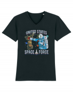 United States Space Force Tricou mânecă scurtă guler V Bărbat Presenter
