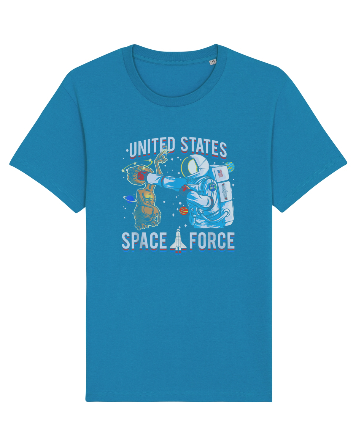 Tricou mânecă scurtă Unisex Rocker Azur