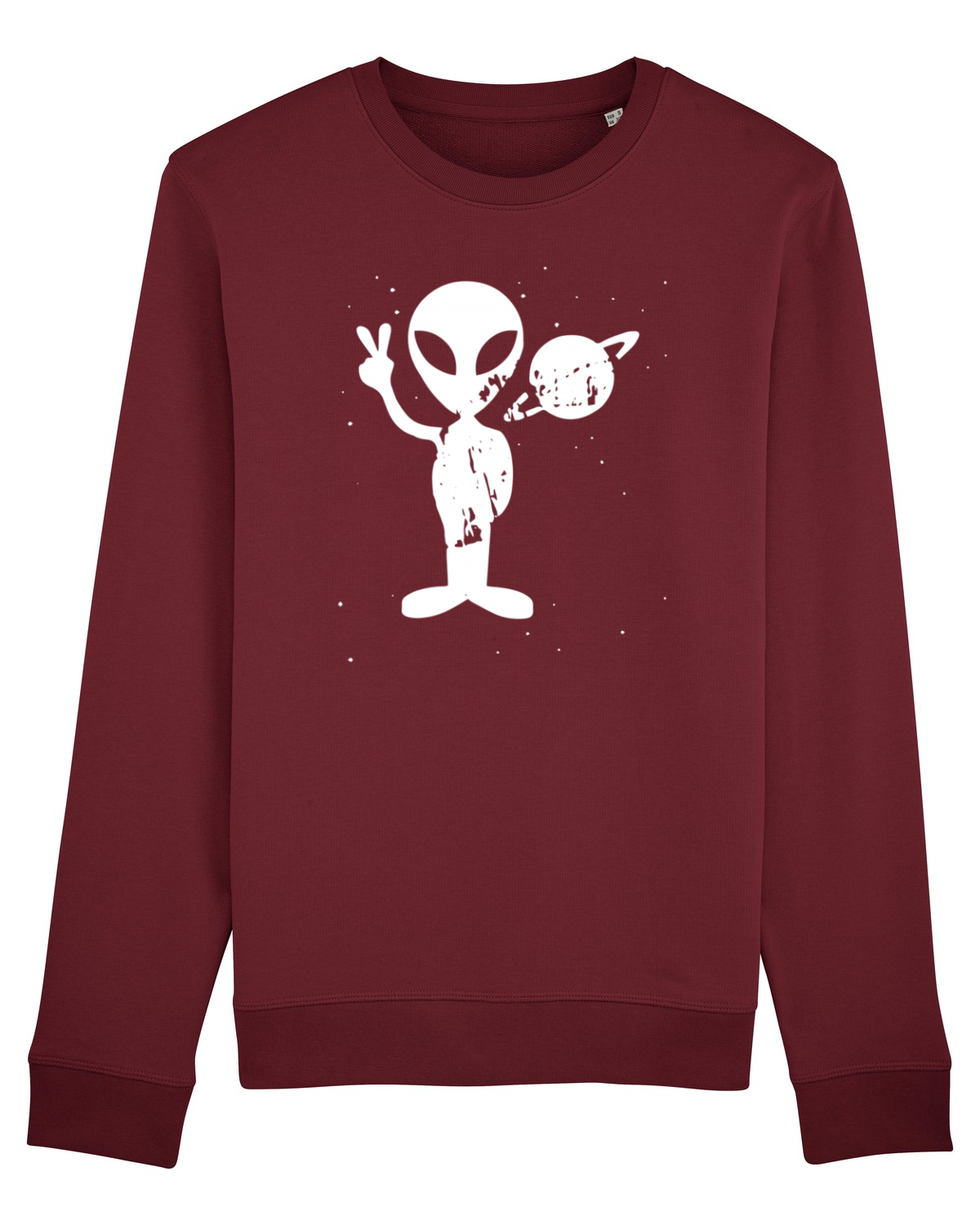 Bluză mânecă lungă Unisex Rise Burgundy