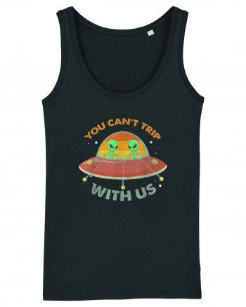 Vintage Alien UFO You Cant Trip With Us Black