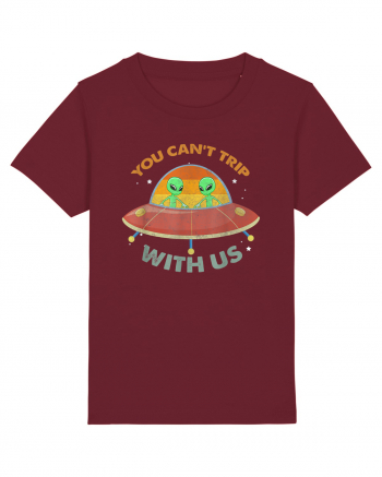 Vintage Alien UFO You Cant Trip With Us Burgundy