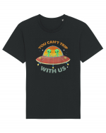 Vintage Alien UFO You Cant Trip With Us Tricou mânecă scurtă Unisex Rocker