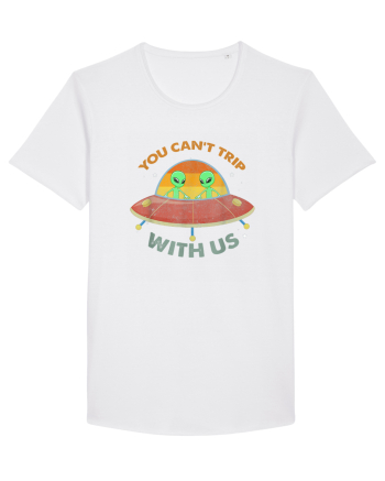 Vintage Alien UFO You Cant Trip With Us White