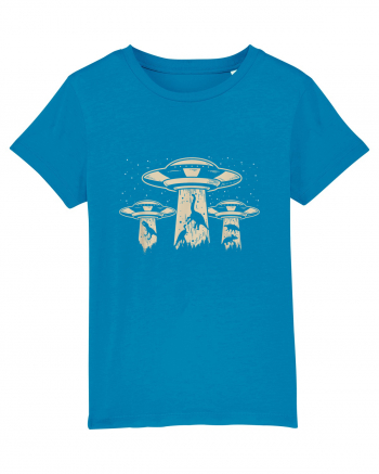 Vintage Dinosaur Alien Abduction Azur