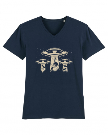 Vintage Dinosaur Alien Abduction French Navy