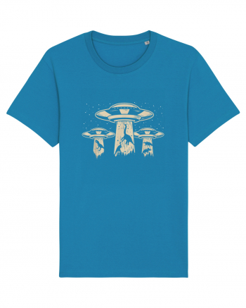 Vintage Dinosaur Alien Abduction Azur