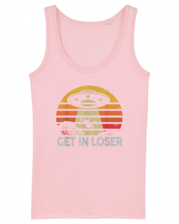 Vintage Retro Get In Loser Alien Cotton Pink