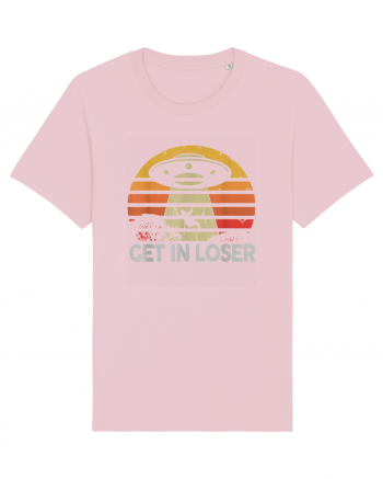 Vintage Retro Get In Loser Alien Cotton Pink