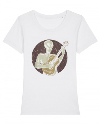 Vintage Style Alien For Guitar Players White