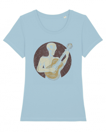 Vintage Style Alien For Guitar Players Sky Blue