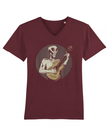 Vintage Style Alien For Guitar Players Burgundy