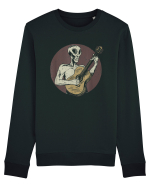 Vintage Style Alien For Guitar Players Bluză mânecă lungă Unisex Rise