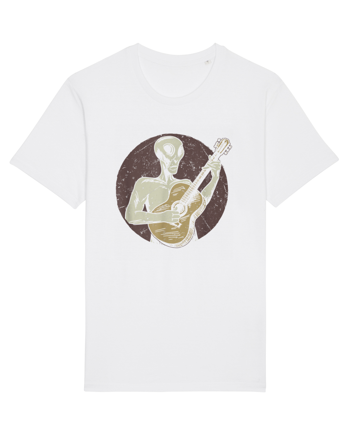 Tricou mânecă scurtă Unisex Rocker White