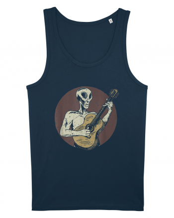 Vintage Style Alien For Guitar Players Navy