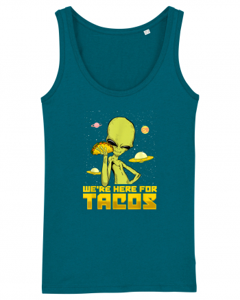 Were Here For Tacos Space Alien Ocean Depth