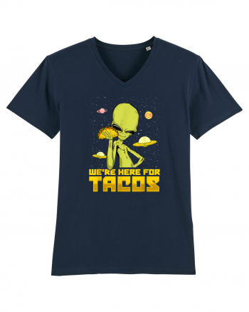 Were Here For Tacos Space Alien French Navy