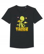 Were Here For Tacos Space Alien Tricou mânecă scurtă guler larg Bărbat Skater